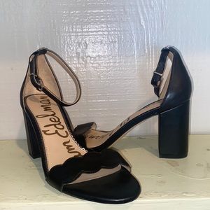 Sam Edelman Strappy Heels with Scalloped Details